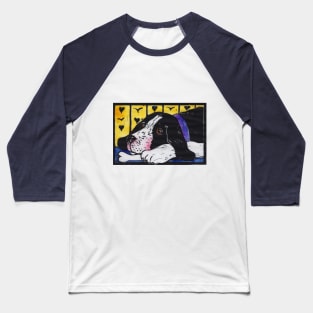 Sad Potatoe, Beagle Puppy with Bone Baseball T-Shirt